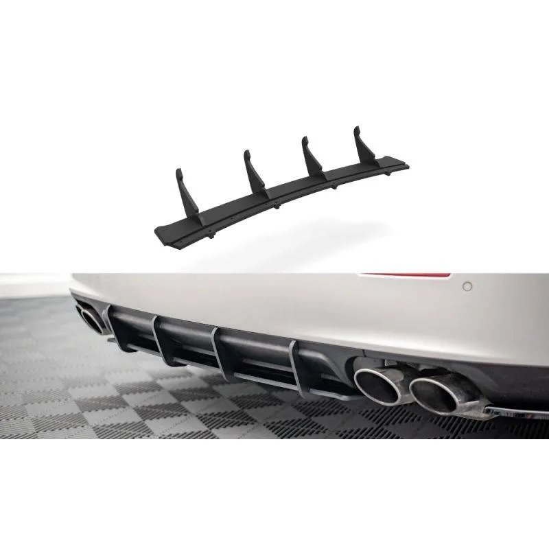 Maxton - Street Pro Central Diffuseur Arriere Maserati Ghibli Mk3 Rouge