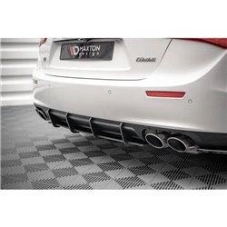 Maxton - Street Pro Central Diffuseur Arriere Maserati Ghibli Mk3 Rouge