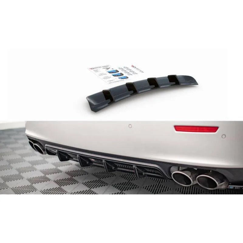 Maxton - Diffuseur Arrière Complet Maserati Ghibli Mk3 Noir Brillant
