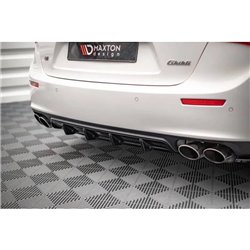 Maxton - Diffuseur Arrière Complet Maserati Ghibli Mk3 Noir Brillant