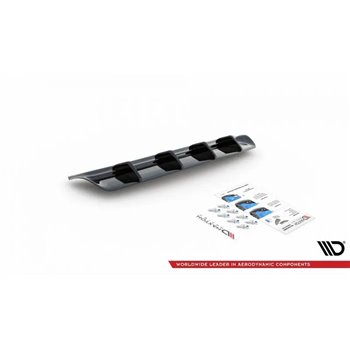 Maxton - Diffuseur Arrière Complet Maserati Ghibli Mk3 Noir Brillant