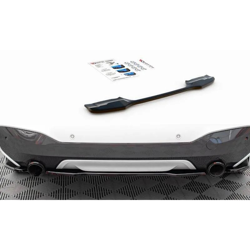 Maxton - Arriere Splitter BMW X1 M-Pack F48 / F48 Facelift Noir Brillant