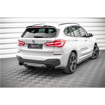 Maxton - Arriere Lame BMW X1 M-Pack F48 / F48 Facelift Noir Brillant