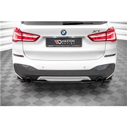Maxton - Arriere Lame BMW X1 M-Pack F48 / F48 Facelift Noir Brillant