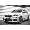 Maxton - Lame Du Pare-Chocs Avant V.2 BMW X1 M-Pack F48 Noir Brillant