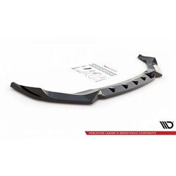 Maxton - Lame Du Pare-Chocs Avant V.2 BMW X1 M-Pack F48 Noir Brillant