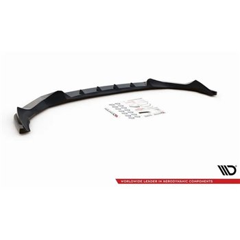 Maxton - Lame Du Pare-Chocs Avant V.2 BMW X1 M-Pack F48 Noir Brillant