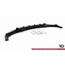 Maxton - Lame Du Pare-Chocs Avant V.1 BMW X6 M-Pack G06 Noir Brillant