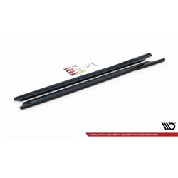 Maxton - Rajouts Des Bas De Caisse BMW X1 M-Pack F48 / F48 Facelift Noir Brillant