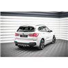 Maxton - Street Pro Central Diffuseur Arriere BMW X1 M-Pack F48 Noir-Rouge