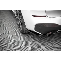 Maxton - Lames De Pare-Chocs Arrière Latérales BMW X1 M-Pack F48 / F48 Facelift Noir Brillant