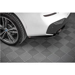 Maxton - Lames De Pare-Chocs Arrière Latérales BMW X1 M-Pack F48 / F48 Facelift Noir Brillant