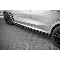 Maxton - Rajouts Des Bas De Caisse V.1 BMW X6 M F96 / X6 M-Pack G06 Noir Brillant