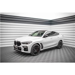 Maxton - Rajouts Des Bas De Caisse V.1 BMW X6 M F96 / X6 M-Pack G06 Noir Brillant