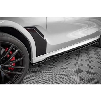 Maxton - Rajouts Des Bas De Caisse V.1 BMW X6 M F96 / X6 M-Pack G06 Noir Brillant