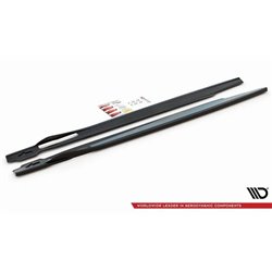 Maxton - Rajouts Des Bas De Caisse V.1 BMW X6 M F96 / X6 M-Pack G06 Noir Brillant