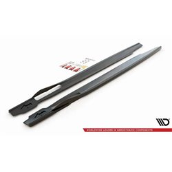 Maxton - Rajouts Des Bas De Caisse V.1 BMW X6 M F96 / X6 M-Pack G06 Noir Brillant