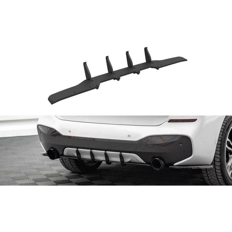 Maxton - Street Pro Central Diffuseur Arriere BMW X1 M-Pack F48 Noir