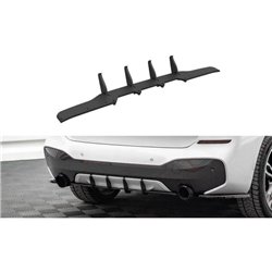 Maxton - Street Pro Central Diffuseur Arriere BMW X1 M-Pack F48 Rouge
