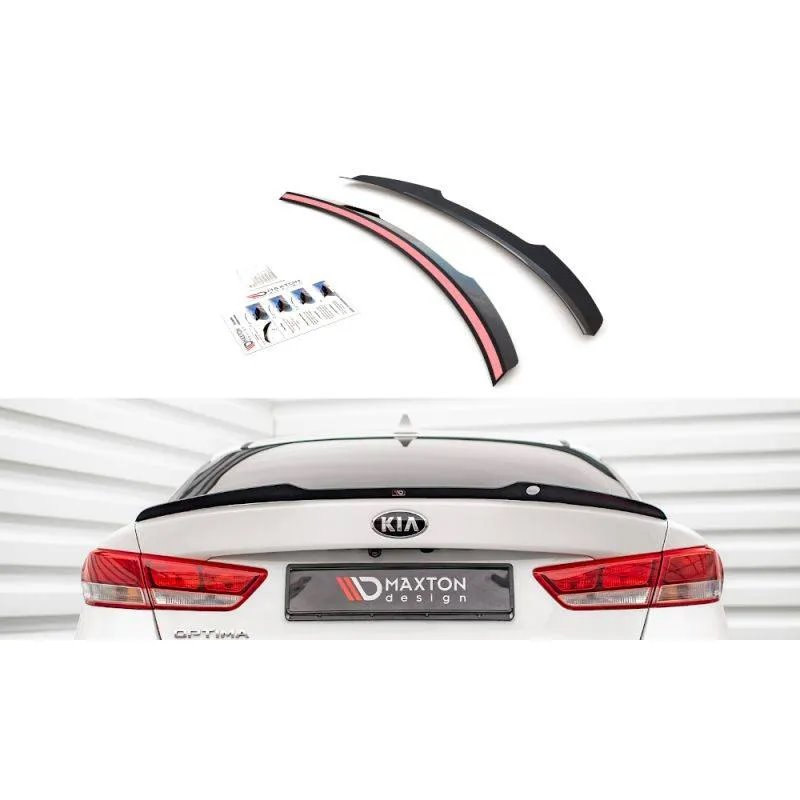 Maxton - Spoiler Cap Kia Optima Mk4 Noir Brillant