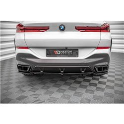 Maxton - Arriere Lame (avec une barre verticale) V.1 BMW X6 M-Pack G06 Noir Brillant