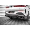 Maxton - Arriere Lame (avec une barre verticale) V.1 BMW X6 M-Pack G06 Noir Brillant
