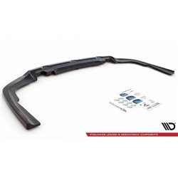 Maxton - Arriere Lame (avec une barre verticale) V.1 BMW X6 M-Pack G06 Noir Brillant