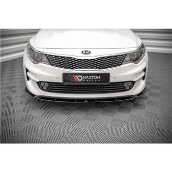 Maxton - Lame Du Pare-Chocs Avant V.1 Kia Optima Mk4 Noir Brillant