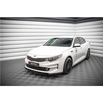 Maxton - Lame Du Pare-Chocs Avant V.2 Kia Optima Mk4 Noir Brillant