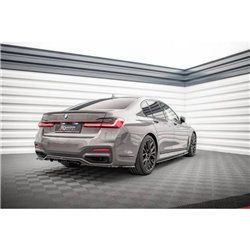 Maxton - Arriere Lame (avec une barre verticale) V.1 BMW 7 M-Pack G11 / G12 Facelift Noir Brillant