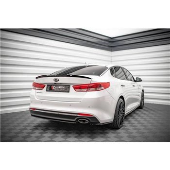 Maxton - Lames De Pare-Chocs Arrière Latérales Kia Optima Mk4 Noir Brillant