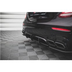 Maxton - Street Pro Central Diffuseur Arriere Mercedes-Benz E63 AMG Estate/Sedan S213/W213 Rouge
