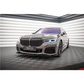 Maxton - Lame Du Pare-Chocs Avant V.1 BMW 7 M-Pack G11 / G12 Facelift Noir Brillant