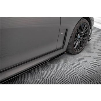 Maxton - Rajouts Des Bas De Caisse V.1 BMW 7 M-Pack G11 Noir Brillant