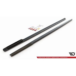 Maxton - Rajouts Des Bas De Caisse V.1 BMW 7 M-Pack G11 Noir Brillant