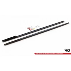Maxton - Rajouts Des Bas De Caisse V.1 BMW 7 M-Pack G11 Noir Brillant