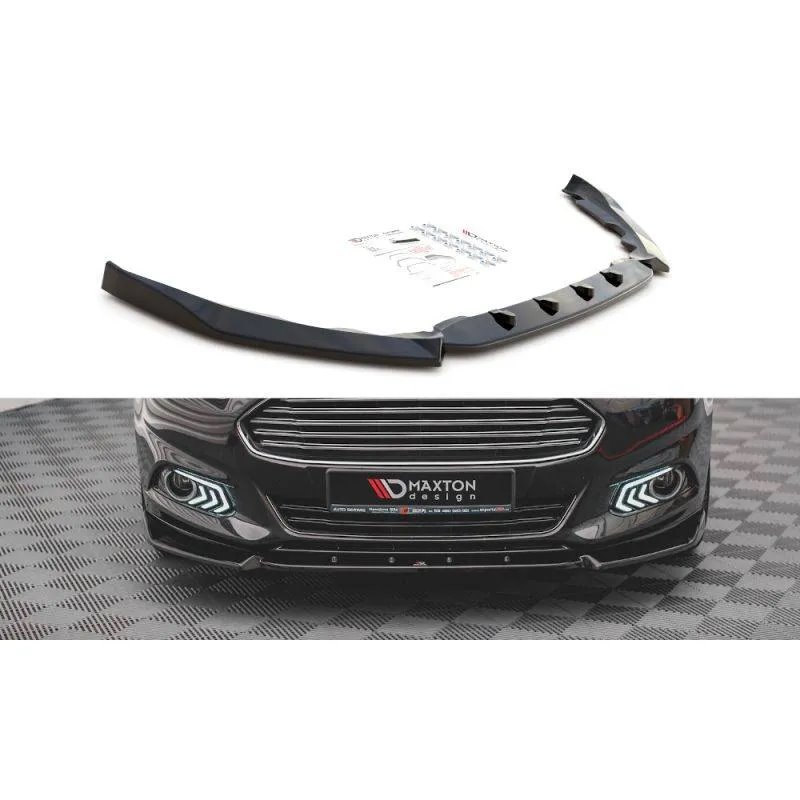 Maxton - Lame Du Pare-Chocs Avant Ford Mondeo Mk5 Noir Brillant