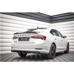 Maxton - Arriere Lame (avec une barre verticale) Skoda Octavia Mk4 Noir Brillant