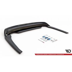 Maxton - Arriere Lame (avec une barre verticale) Skoda Octavia Mk4 Noir Brillant