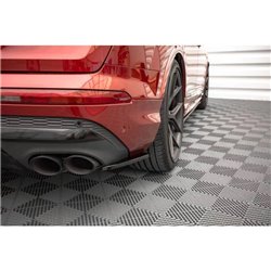 Maxton - Lames De Pare-Chocs Arrière Latérales Audi SQ7 Mk2 (4M) Facelift Noir Brillant