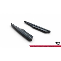Maxton - Lames De Pare-Chocs Arrière Latérales Audi SQ7 Mk2 (4M) Facelift Noir Brillant