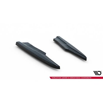 Maxton - Lames De Pare-Chocs Arrière Latérales Audi SQ7 Mk2 (4M) Facelift Noir Brillant