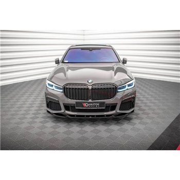 Maxton - Lame Du Pare-Chocs Avant V.2 BMW 7 M-Pack G11 / G12 Facelift Noir Brillant