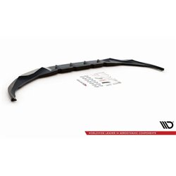 Maxton - Lame Du Pare-Chocs Avant V.2 BMW 7 M-Pack G11 / G12 Facelift Noir Brillant