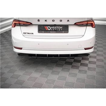 Maxton - Street Pro Central Diffuseur Arriere Skoda Octavia Mk4 Noir-Rouge