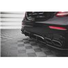 Maxton - Street Pro Central Diffuseur Arriere Mercedes-Benz E63 AMG Estate/Sedan S213/W213 Noir-Rouge