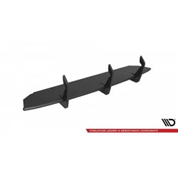 Maxton - Street Pro Central Diffuseur Arriere Mercedes-Benz E63 AMG Estate/Sedan S213/W213 Noir-Rouge