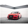 Maxton - Lame Du Pare-Chocs Avant V.2 Audi S3 / A3 S-Line 8V Sedan / Cabrio Noir Brillant