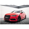 Maxton - Lame Du Pare-Chocs Avant V.2 Audi S3 / A3 S-Line 8V Sedan / Cabrio Noir Brillant