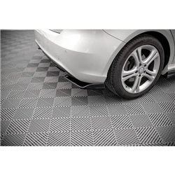 Maxton - Lames De Pare-Chocs Arrière Latérales V.1 Mercedes-Benz A W176 Noir Brillant